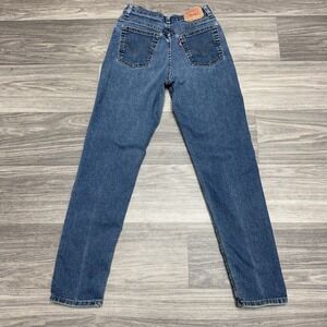 Levi's 512 Blue‎ Jeans Women 6 Fit 26x29 Slim Taper Fit Stretch Faded Denim
